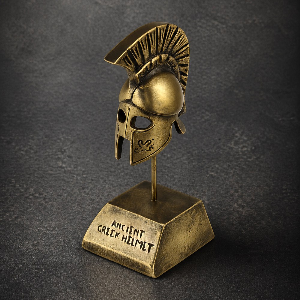Coho Brazen Dekoratif El Yapımı Pirinç Corinthian Helmet