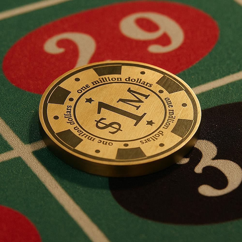 Coho Brazen Dekoratif One Million Chip Rulet Çipi