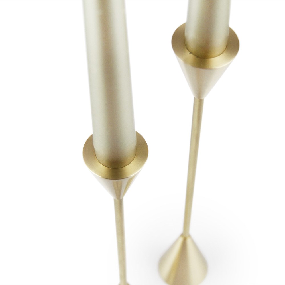 Coho Brazen Design Uzun Prinç Şamdan 2 li Set - 21&25 cm