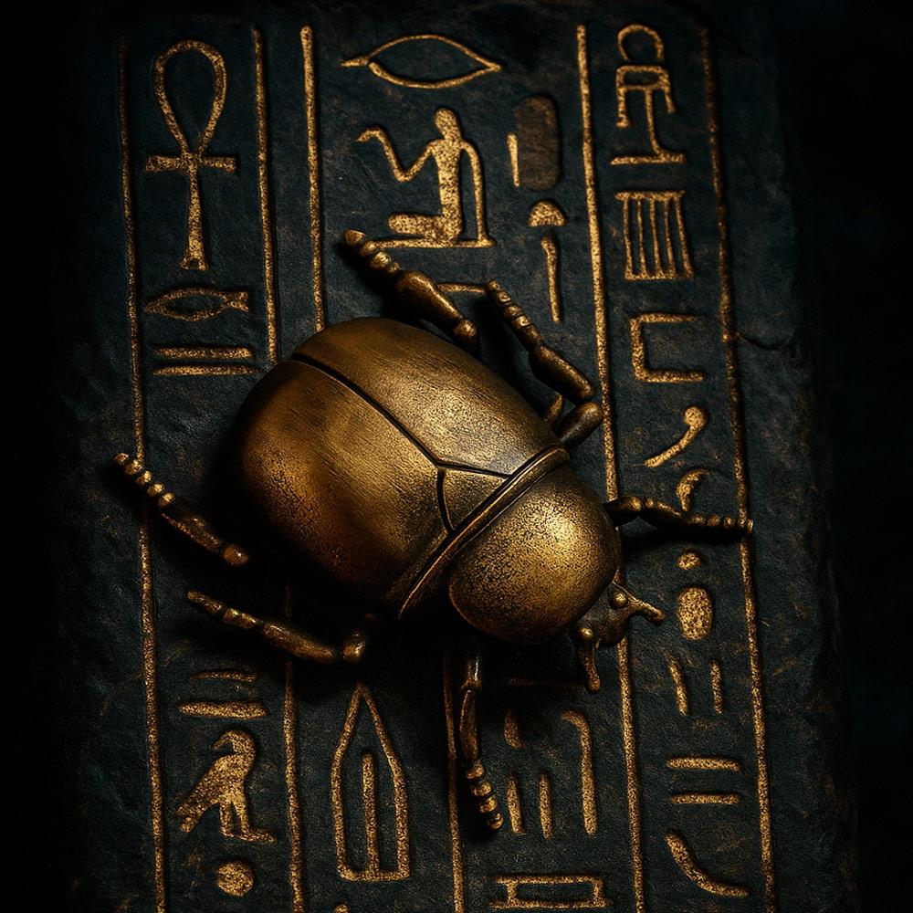 Coho Brazen Pirinç Döküm El Yapımı Tılsım Böceği Heykeli