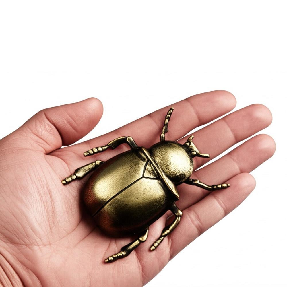 Coho Brazen Pirinç Döküm El Yapımı Tılsım Böceği Heykeli