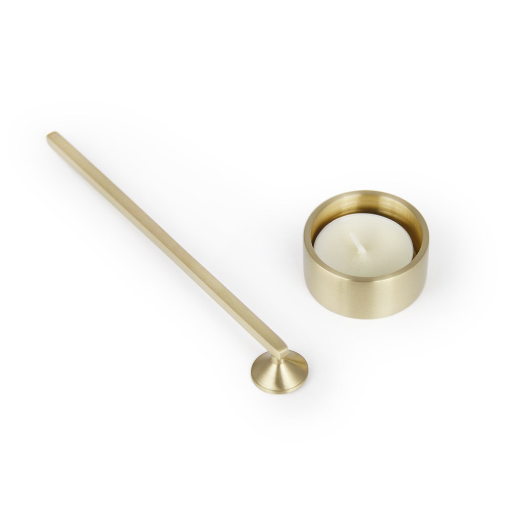 Coho Brazen Şık Prinç Tealigt 2 li set & Mum Söndürücü Set