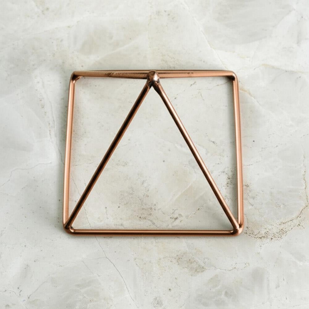 Coho Cosmos Saf Bakır Mini Enerji Temizleme Piramidi