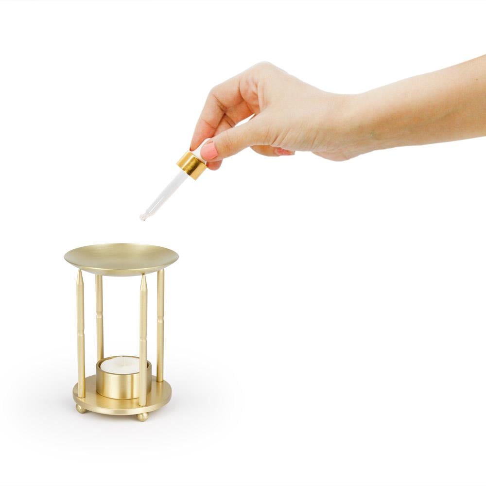 Coho Lux Pirinç Aromaterapi Buhurdanlık & Mumluk & Mum Söndürücü & Kibritlik Set