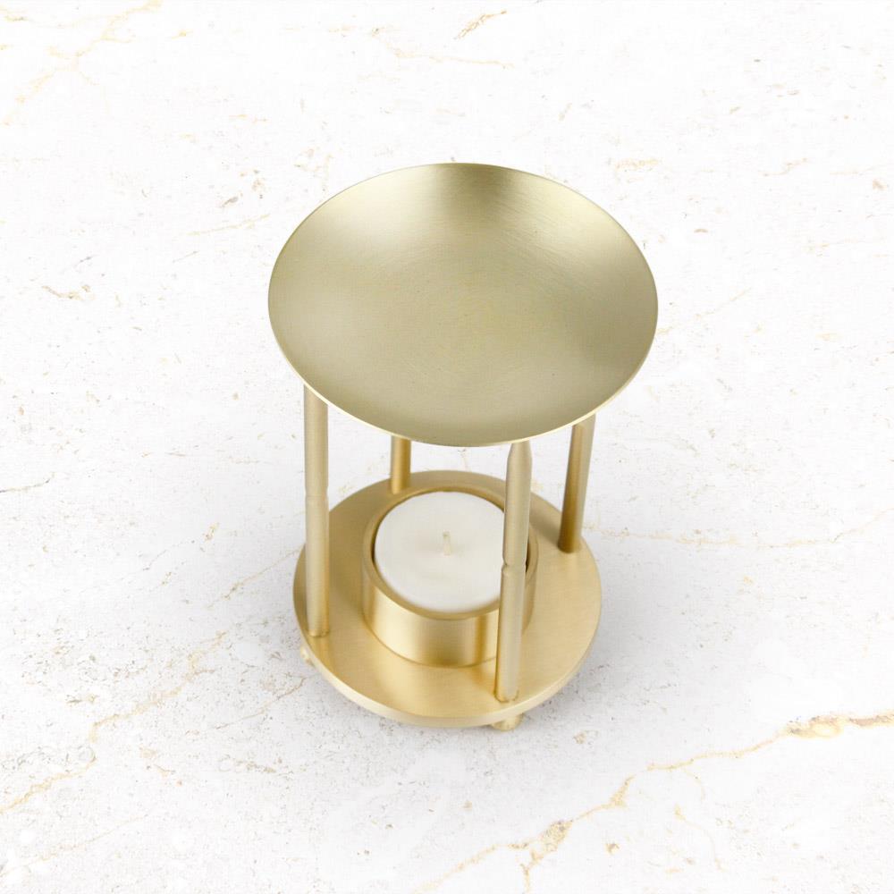 Coho Lux Pirinç Aromaterapi Buhurdanlık & Mumluk Seti