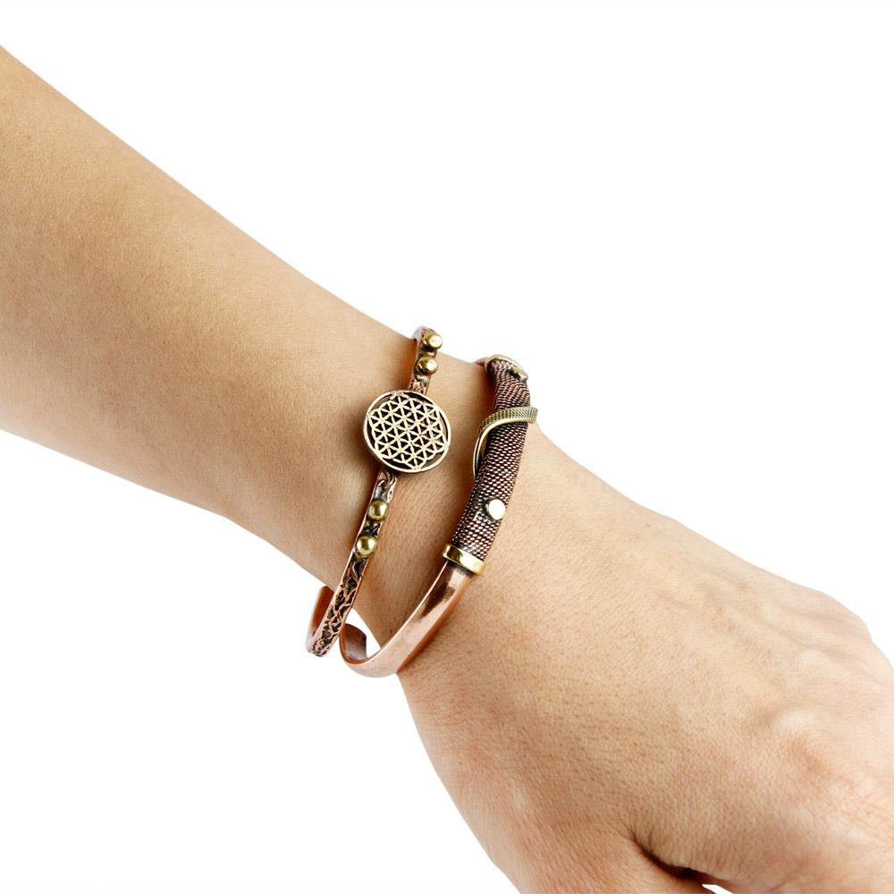 Coho Tılsım Sarma Bakır El Yapımı Bileklik