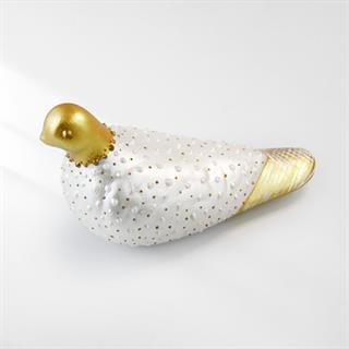 Coho Art Yalnız Kumru El Yapımı Sanatsal Dekoratif Obje - Pearl white