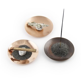 Coho Artisan Namaste Dövme Bakır Mini Tütsü Tabağı