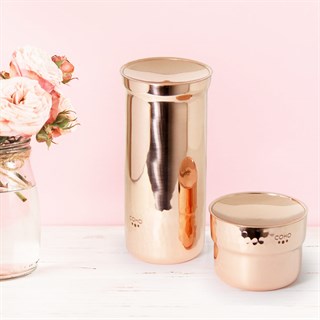 Coho Artisan Su Zenginleştirici Bakır Karaf ve Bardak Set