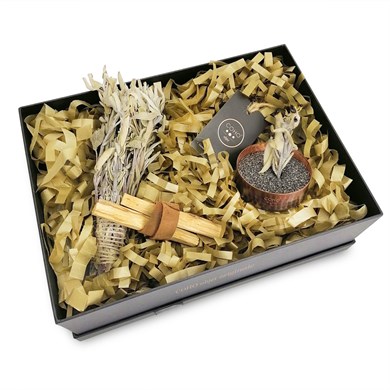 COHO Box Antique Meditation Bakır Tütsülük & 2 Palo Santo & Adaçayı Tütsü Seti