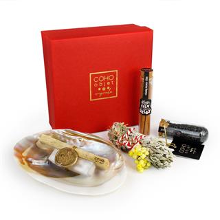 Coho Box Chakra Sedef Tütsülük & Tütsü Hediye Seti