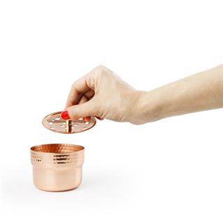 Coho Box Lux Dövme Bakır Mini Tütsülük & Adaçayı & 3 Palo Santo Hediye Seti