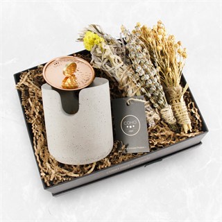 Coho Box Therapy Tütsülük & Üzerlik & Adaçayı & Lavanta Hediye Seti
