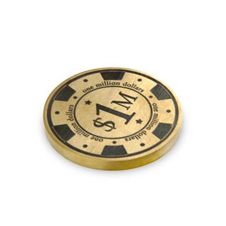 Coho Brazen Dekoratif One Million Chip Rulet Çipi