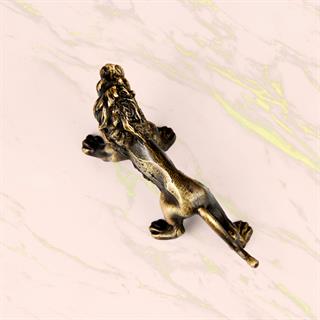 Coho Brazen Dekoratif Pirinç Döküm Aslan Figürü