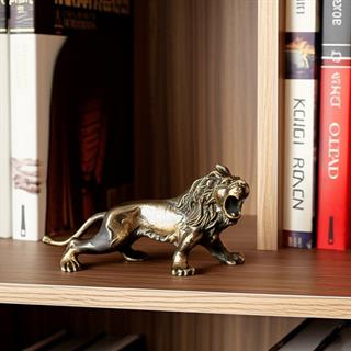 Coho Brazen Dekoratif Pirinç Döküm Aslan Figürü