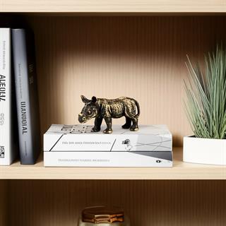 Coho Brazen Dekoratif Pirinç Döküm Dekoratif Su Aygırı Heykeli