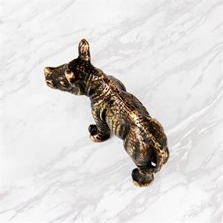 Coho Brazen Dekoratif Pirinç Döküm Dekoratif Su Aygırı Heykeli