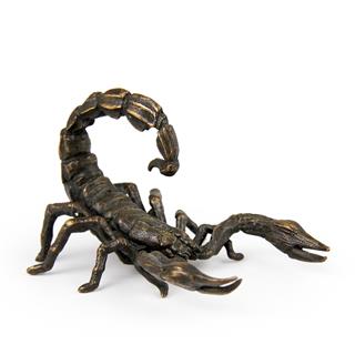 Coho Brazen Pirinç Döküm El Yapımı Dekoratif Akrep Heykeli