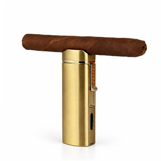 Coho Brazen Standlı Çift Torch Brass Puro Çakmağı