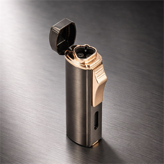 Coho Brazen Triple Torch Shine Antrasit Puro Çakmağı