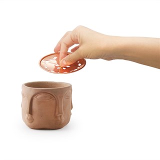 Coho Concre Terra El Dökümü Bakır Kapaklı Tütsü Çanağı