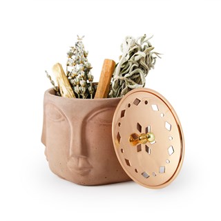 Coho Concre Terra El Dökümü Bakır Kapaklı Tütsü Çanağı