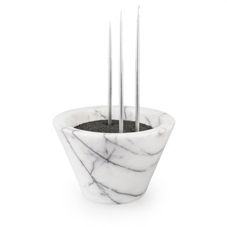 Coho Crystal Bless Mermer Dilek Çanağı Mumluk & Mum Seti