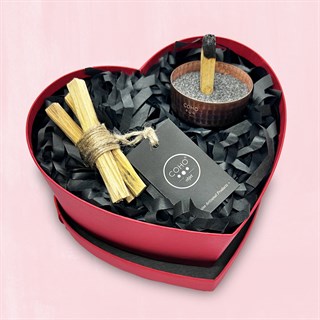 Coho Love Box Antique Meditation Tütsülük & 3 Palo Santo Tütsü Hediye Seti
