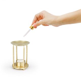 Coho Lux Pirinç Aromaterapi Buhurdanlık & Mumluk & Mum Söndürücü & Kibritlik Set