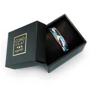 Coho Mine El İşleme Sky Renkli Bakır Bileklik