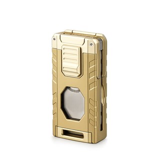 Coho Patron Triple Torch Brass Bıçaklı Puro Çakmağı