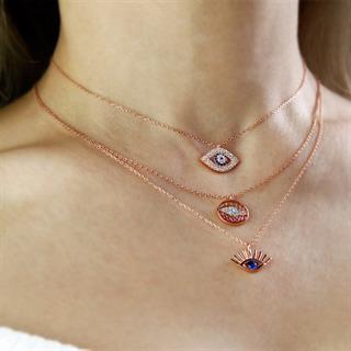 Coho Silver Elysian&Lumina&Seraphic Eye El Yapımı Gümüş Nazar Kolye Seti