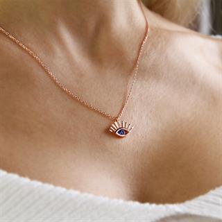 Coho Silver Seraphic Gaze El Yapımı Gümüş Nazar Kolye