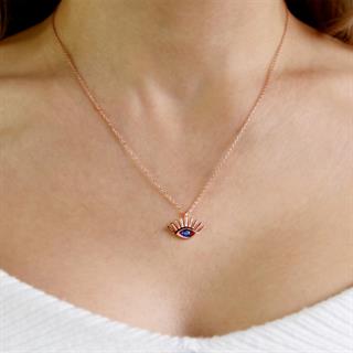 Coho Silver Seraphic Gaze El Yapımı Gümüş Nazar Kolye