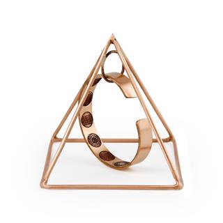 Coho Tılsım Bakır Enerji Temizleme Piramidi & Dua Bileklik 