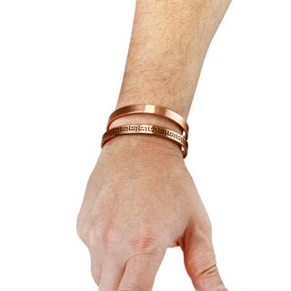 Coho Tılsım Dingin Bakır El Yapımı Bileklik 