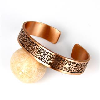 Coho Tılsım El Yapımı Bakır Dua İşleme Bileklik
