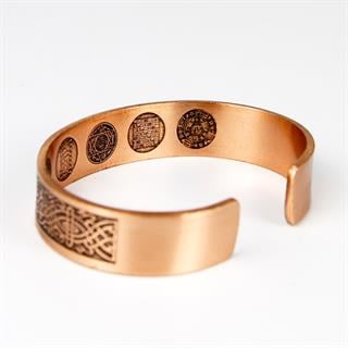 Coho Tılsım El Yapımı Bakır Dua İşleme Bileklik