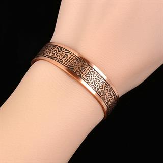 Coho Tılsım El Yapımı Bakır Dua İşleme Bileklik