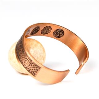 Coho Tılsım El Yapımı Bakır Dua İşleme Bileklik