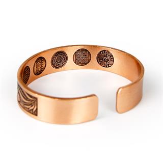 Coho Tılsım El Yapımı Bakır Dua Tulip Bileklik