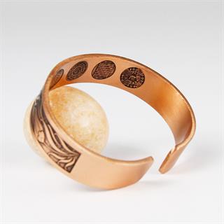 Coho Tılsım El Yapımı Bakır Dua Tulip Bileklik