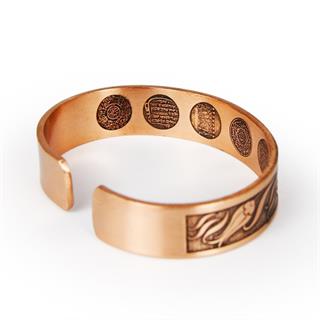 Coho Tılsım El Yapımı Bakır Dua Tulip Bileklik