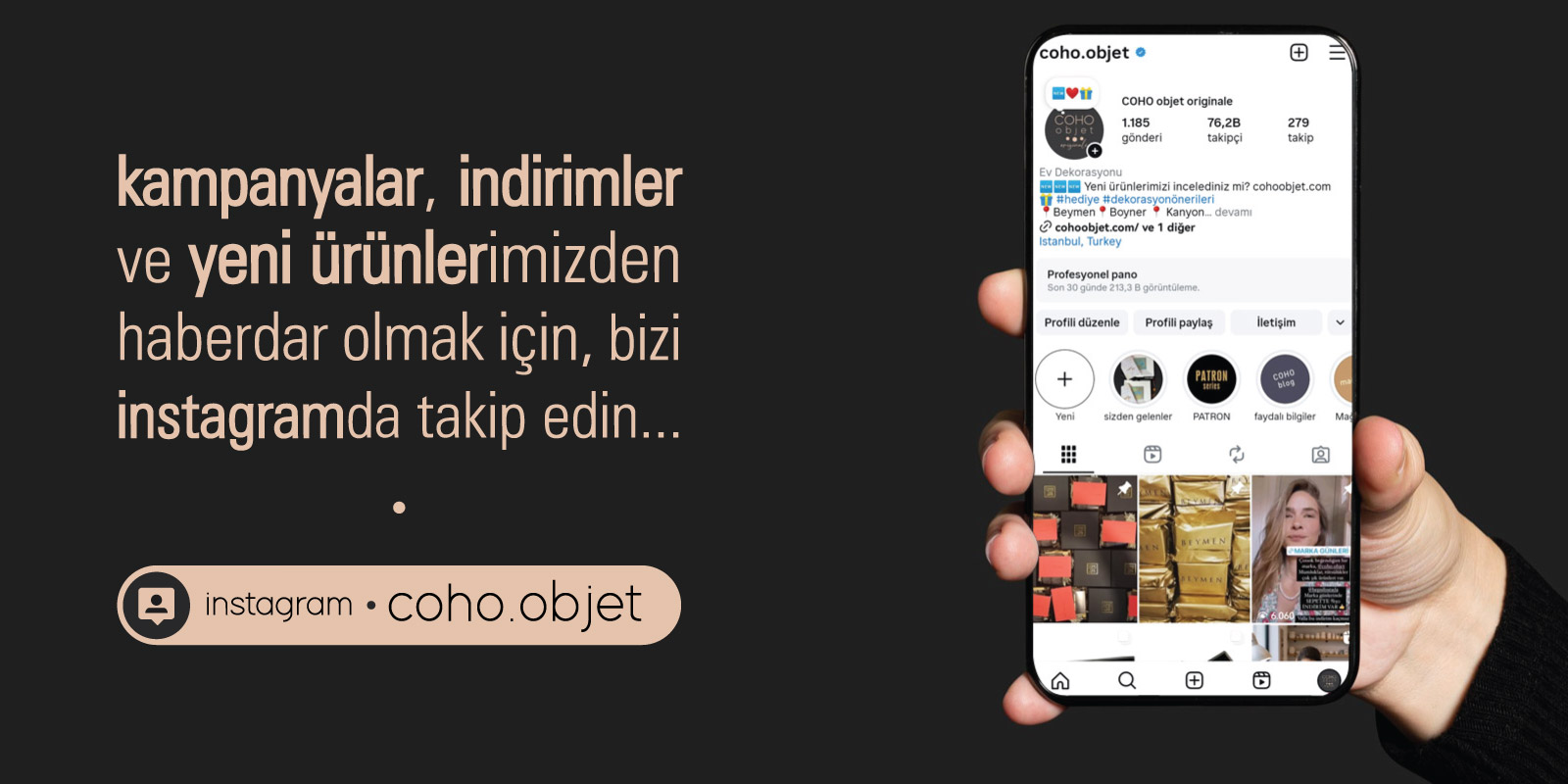 bizi instagramda takip edin