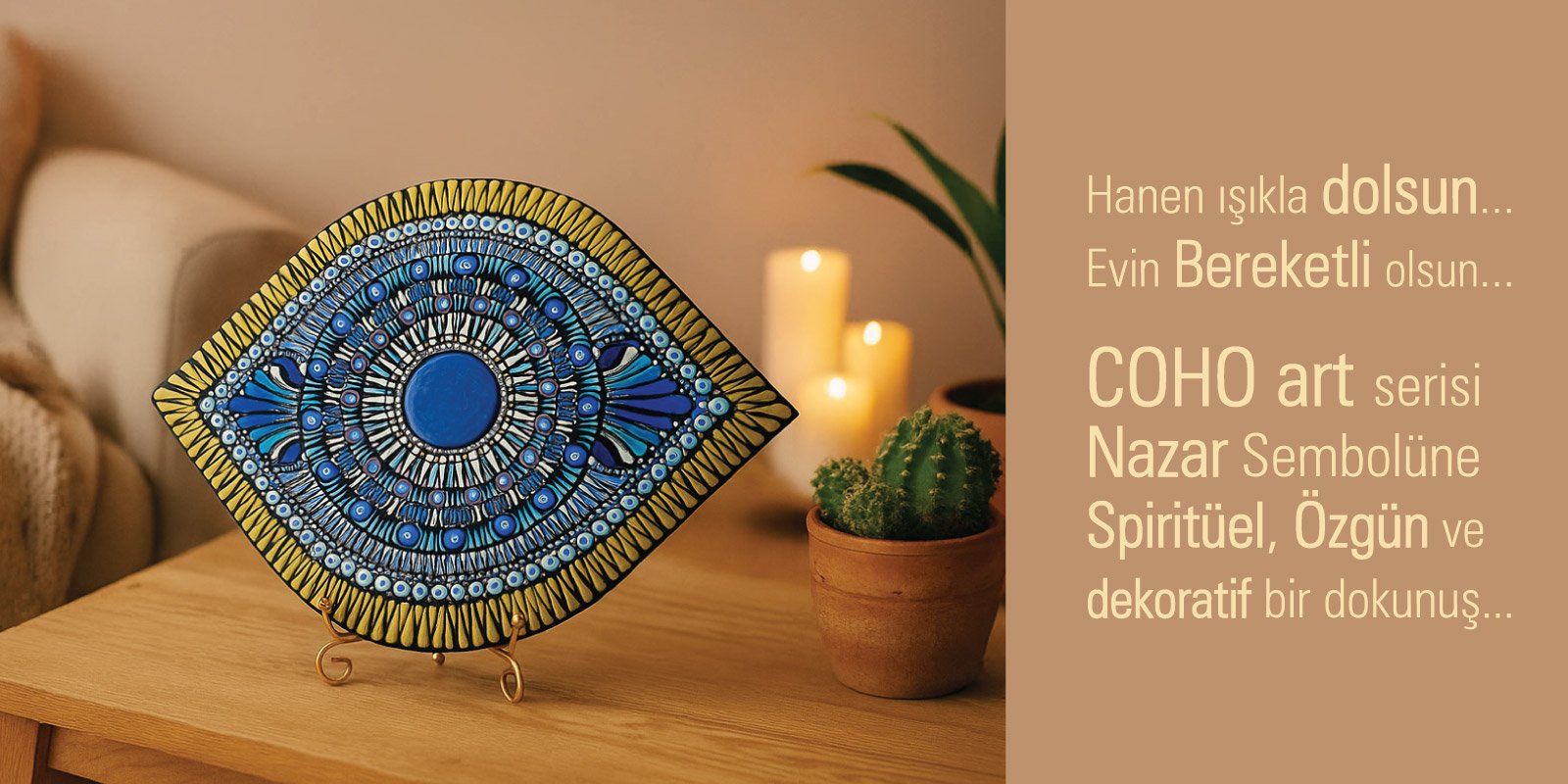 COHO Art Dekoratif Nazar Göz Sİmgesi