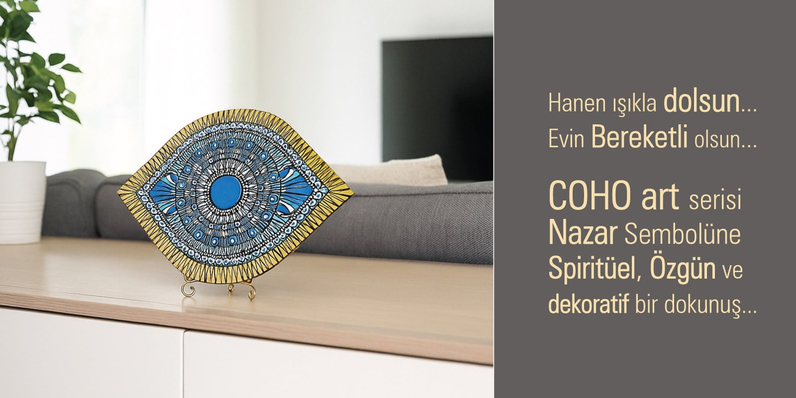 COHO Art Dekoratif Nazar Göz Simgesi