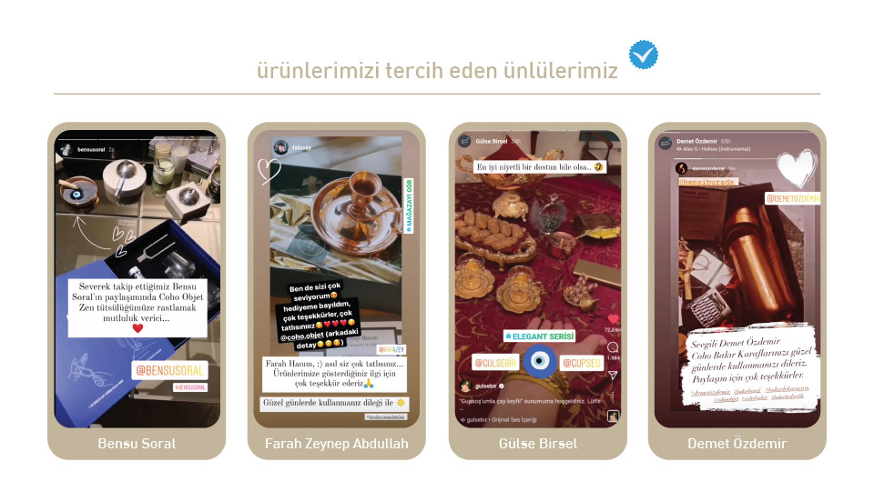 Bizi tercih eden ünlüler