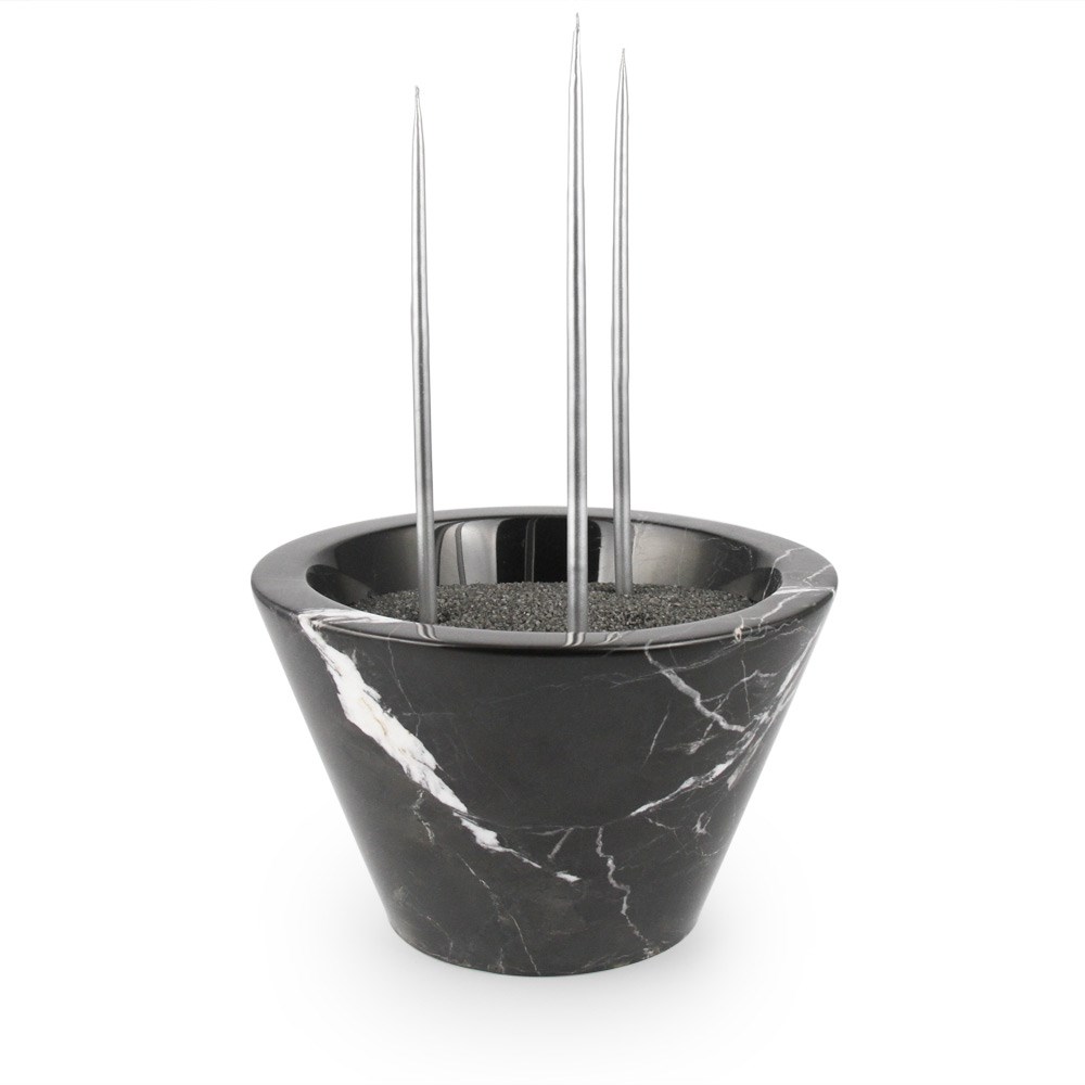 Coho Magma Bless Mermer Dilek Çanağı Mumluk & Mum Seti