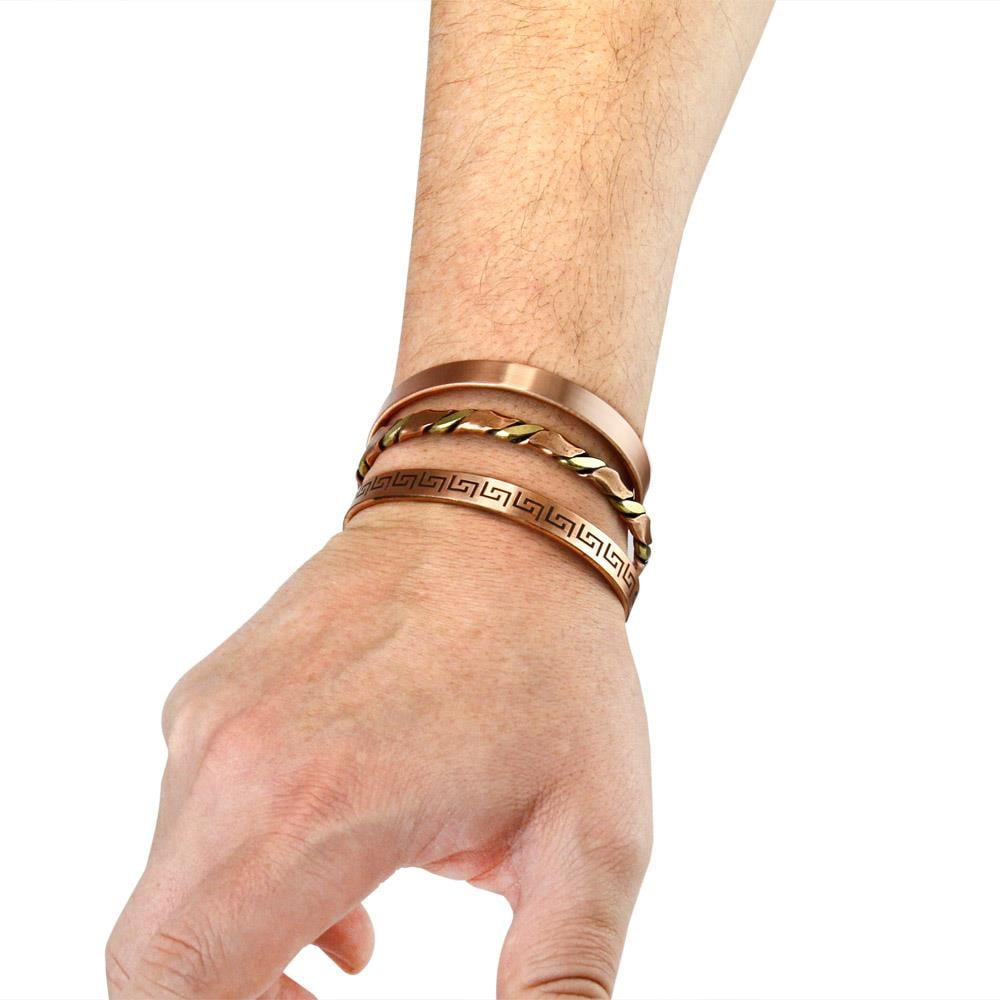 Dingin&Bereket&Sonsuzluk El Yapımı Bakır Bileklik Seti   |  Coho Tılsım Serisi Bileklikler